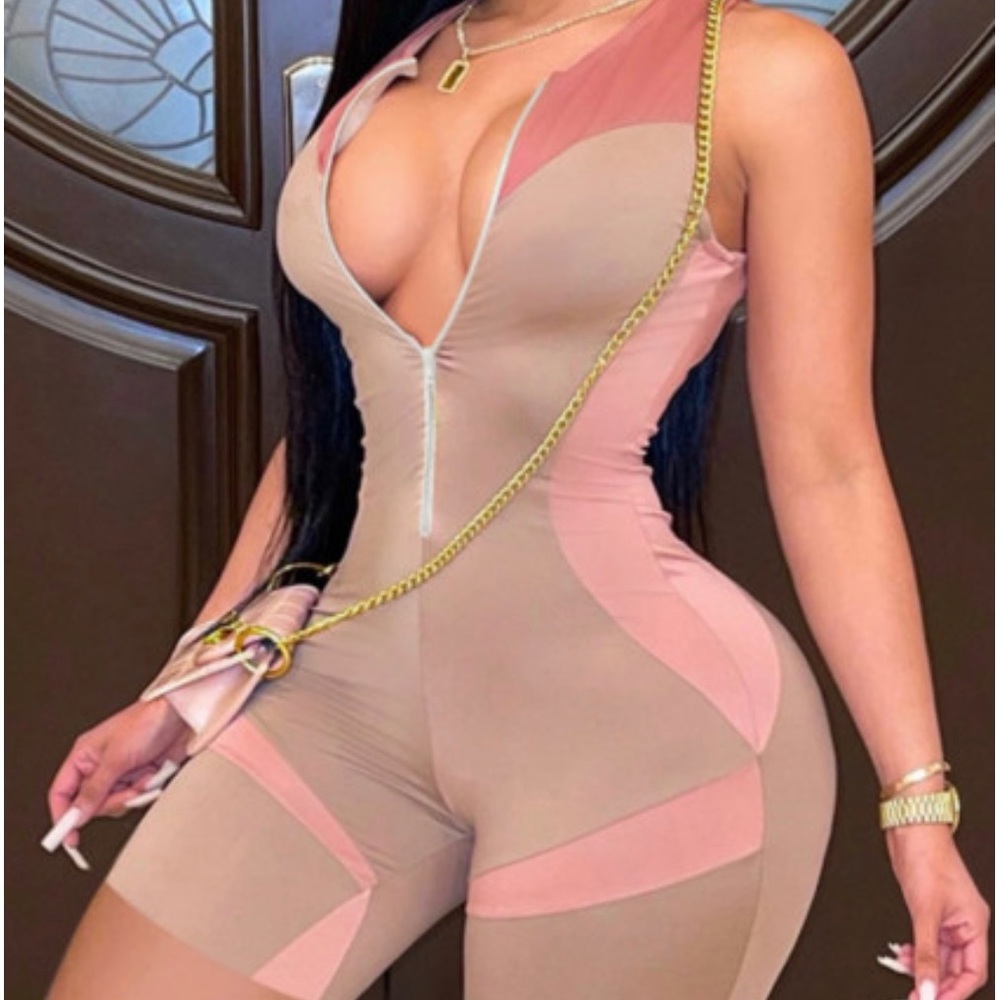 🚨50%off 📦Plus Size Color-Block Bodysuit